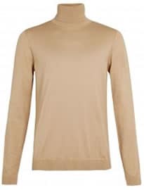 Topman Camel Roll Neck Jumper