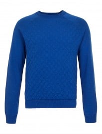Topman Blue Quilted Jumper