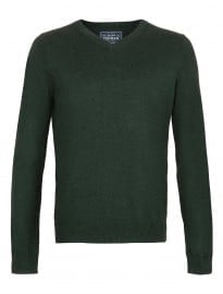 Topman Green V-neck Jumper