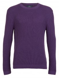 Topman Purple Waffle Jumper