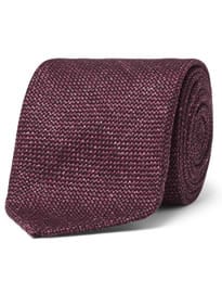 Drakes 8cm Slub Wool Silk And Linen-blend Tie
