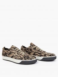 Lanvin Printed Calf Skin Baseball Sneakers