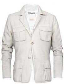 He By Mango Linen Cotton-blend Safari Jacket