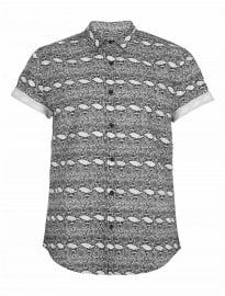 Topman Mono Snake Short Sleeve Shirt