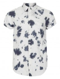 Topman Indigo Tie Dye Shirt