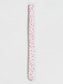 Topman Pink Floral Print 3cm Tie