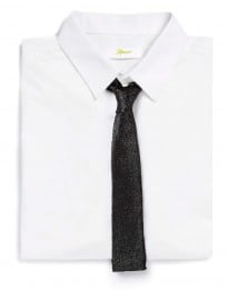 Topman Sparkly Black Velvet 5cm Tie