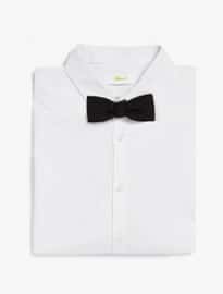 Topman Black Textured Bow Tie