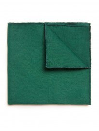 Topman Forest Green Twill Pocket Square
