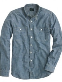 Tall Selvedge Chambray Utility Shirt