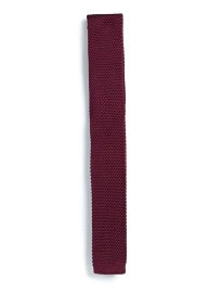 Topman Burgundy Knitted Tie