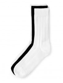Topman White Black Tube Socks 3 Pack