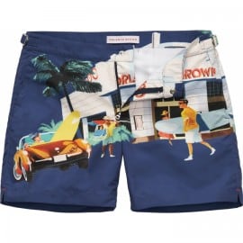 Ob Bulldog Swim Short - Mid-length - Miami Print