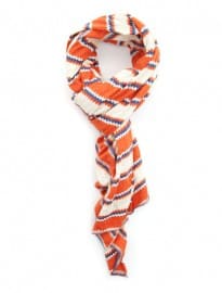 Levis Made And Crafted Long Orange Striped Scarf