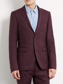 Topman Berry Ultra Skinny Suit Jacket