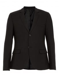 Topman Black Wool Skinny Suit Jacket