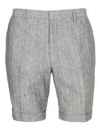 Topman Grey Slub Suit Shorts
