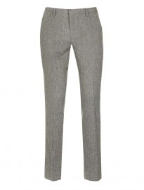 Topman Premium Grey Herringbone Suit Trousers