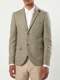 Topman Oat Fleck Heritage Blazer
