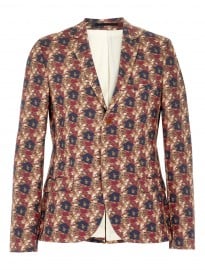 Topman Multi Smudged Skinny Blazer
