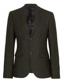 Topman Khaki Tweed Blazer