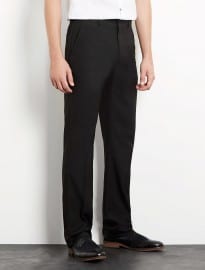 Topman Black Straight Leg Smart Trousers