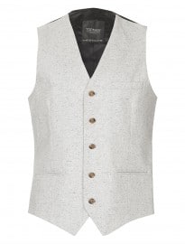 Topman Premium Light Grey Waistcoat