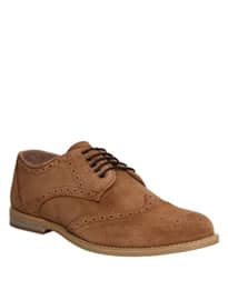 Ask The Missus Cardinal Brogue Lace Beige Suede