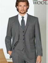 Next Signature Grey Texture Tailored Fit Suit: Jacket