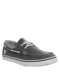 Timberland Newmarket Boat Oxford Black Washed Canvas
