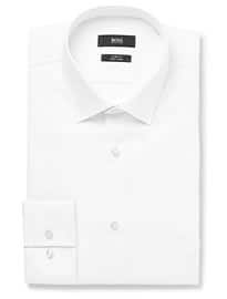 Hugo Boss White Jenno Slim-fit Cotton Shirt