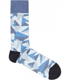 Reiss Amalia Triangular Design Blue