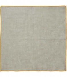 Reiss Yacht Plain Linen Pocket Square Grey