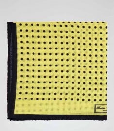 Reiss Hampton Micro Polka Dot Pocket Square