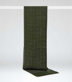 Reiss Cambridge Polka Dot Dress Scarf Olive