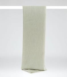 Reiss Weber Striped Lightweight Scarf Green