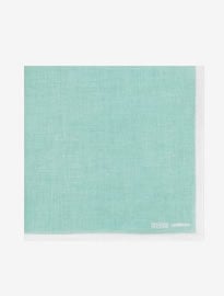 Reiss Yacht Linen Pocket Square Green