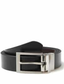 Moss 1851 Black/brown Reversible Bonded Leather Suit Belt