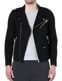 The Kooples Sport Canvas Biker Jacket
