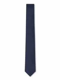 Moss London Navy Plain Skinny Tie