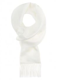 Moss 1851 White Silk Dress Scarf