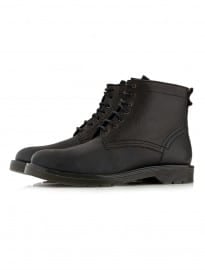 Topman Black Lace Up Work Boots