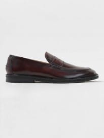 Topman Ben Sherman Burgundy Leather Penny Loafers
