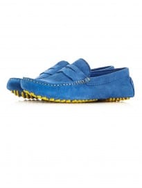 Topman Blue Chevron Brights Driving Shoes
