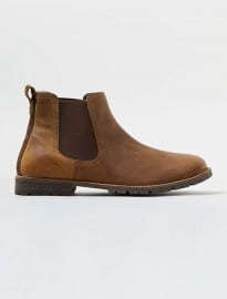 Topman Tan Leather Chelsea Boots