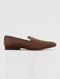 Topman Tan Brown Tapestry Loafers