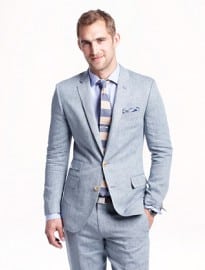 J. Crew Ludlow Suit Jacket In DÉlavÉ Italian Linen