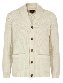 Apc Chale A Cotes Blanc Casse Cardigan