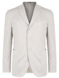 Boglioli Three Button Roll Cotton Stretch Jacket