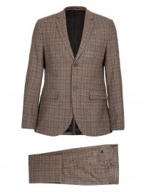 Topman Premium Brown Checked Suit